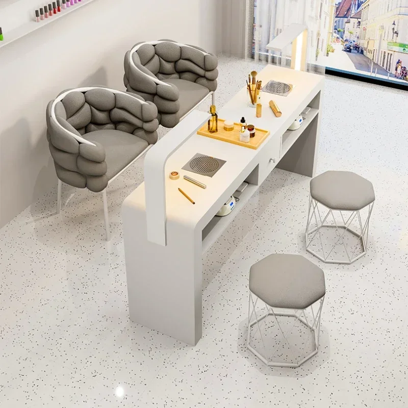 Mesa De Salon Corner Table Nail Manicure Professional Aesthetic Furniture Dressing Mesas Para Manicura Equipment
