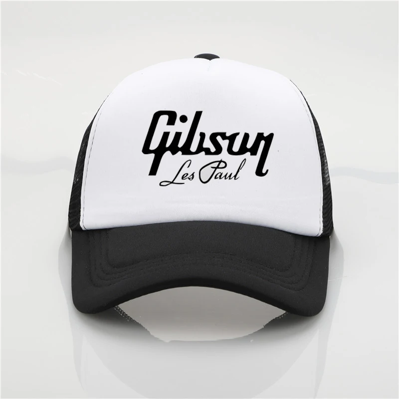 Модная кепка, бейсболка с принтом Gibson, мужские и женские головные уборы, летняя Молодежная Солнцезащитная шляпа Gibson в стиле хип-хоп, женская ...