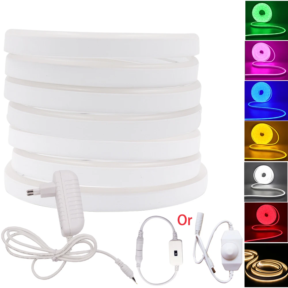 

Dimmable Neon Light LED Strip DC 12V SMD 2835 120LEDs/M Neon Sign Rope Tube lamp Tape For Home Christmas Holiday Decoration