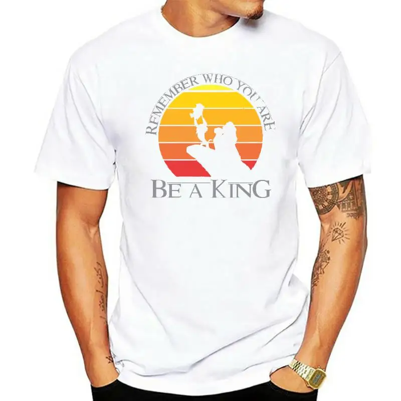 

Fun Tees Be A King Themed Lion King African Sunset Movie T Shirt Ages 1-14Yrs men t shirt