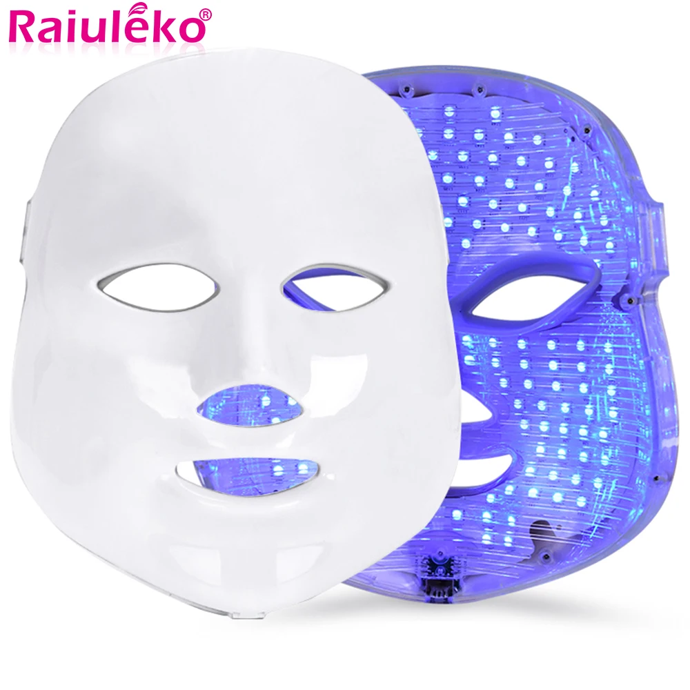 Маска Для Лица Со Светодиодной Подсветкой 7 Цветов Фототерапия Устройство