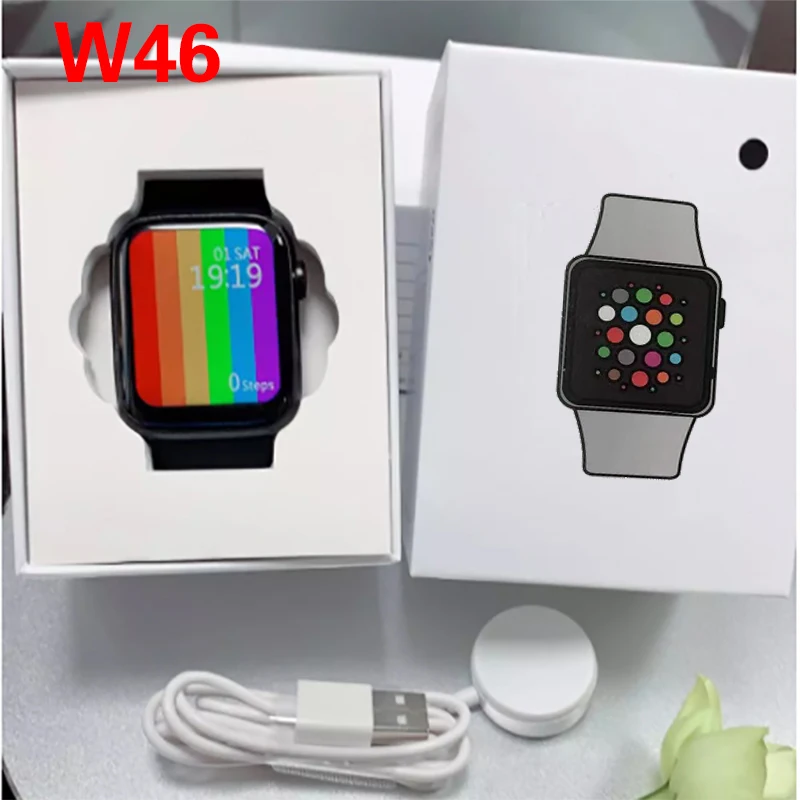 

W46 Smart Watch Original 44mm Watch Fit Men Women Smartwatch W26 For Iwo 12 Sport Waterproof Smart Clock Blueooth Call Watch