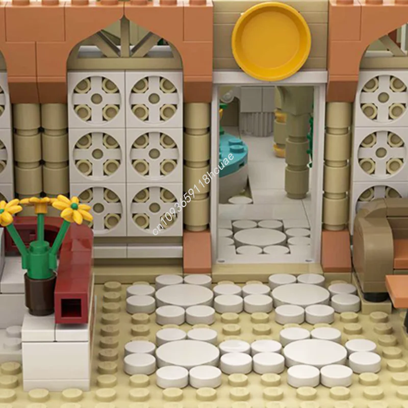 2988 шт. MOC на заказ модульные городские здания модель Hamam строительный блок Diy