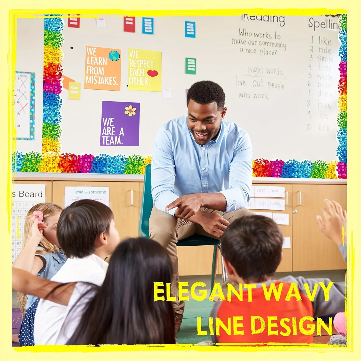 Декоративная наклейка 60 футов рамка для объявлений школьных классов и офисов во