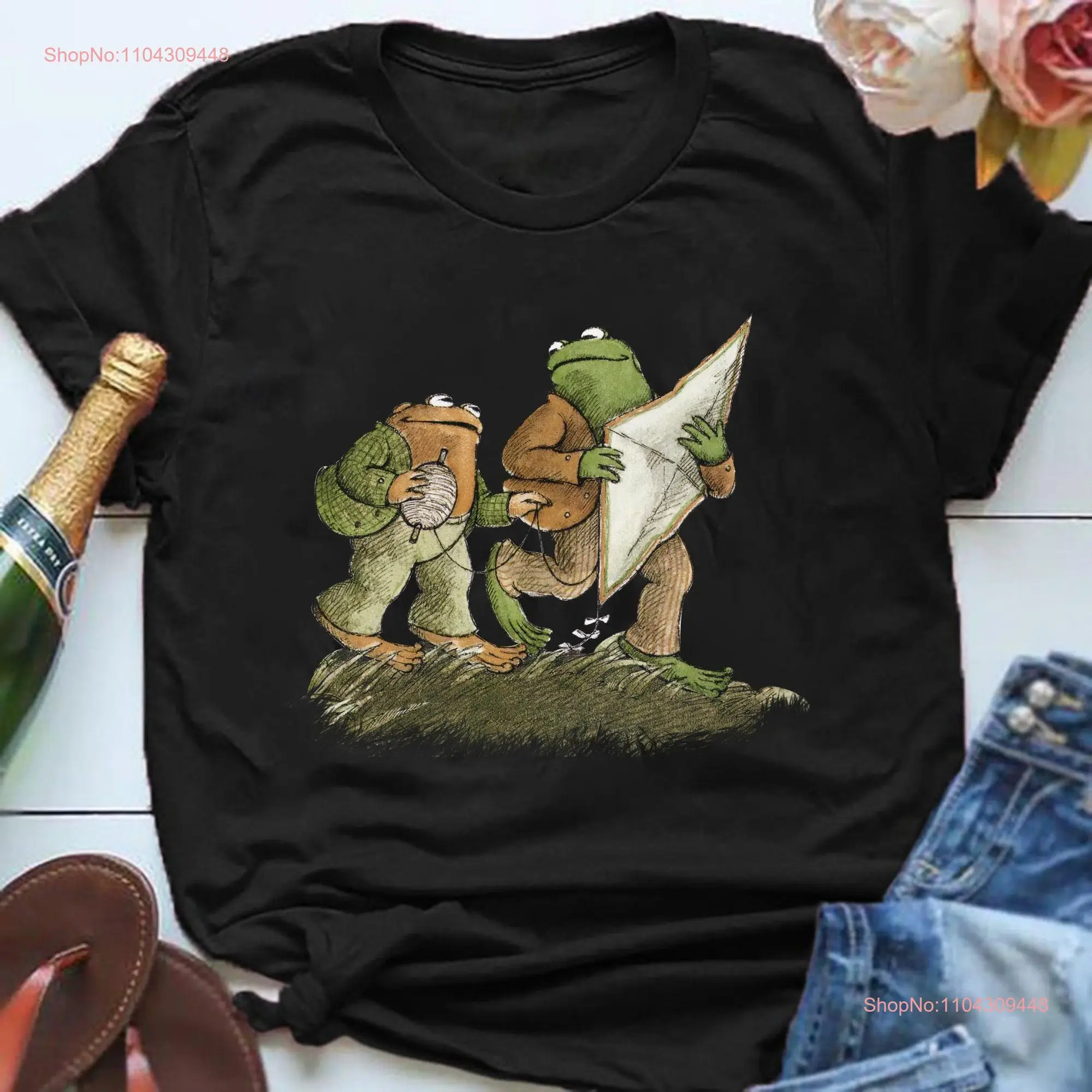 Забавная футболка с лягушкой и длинными или короткими рукавами
