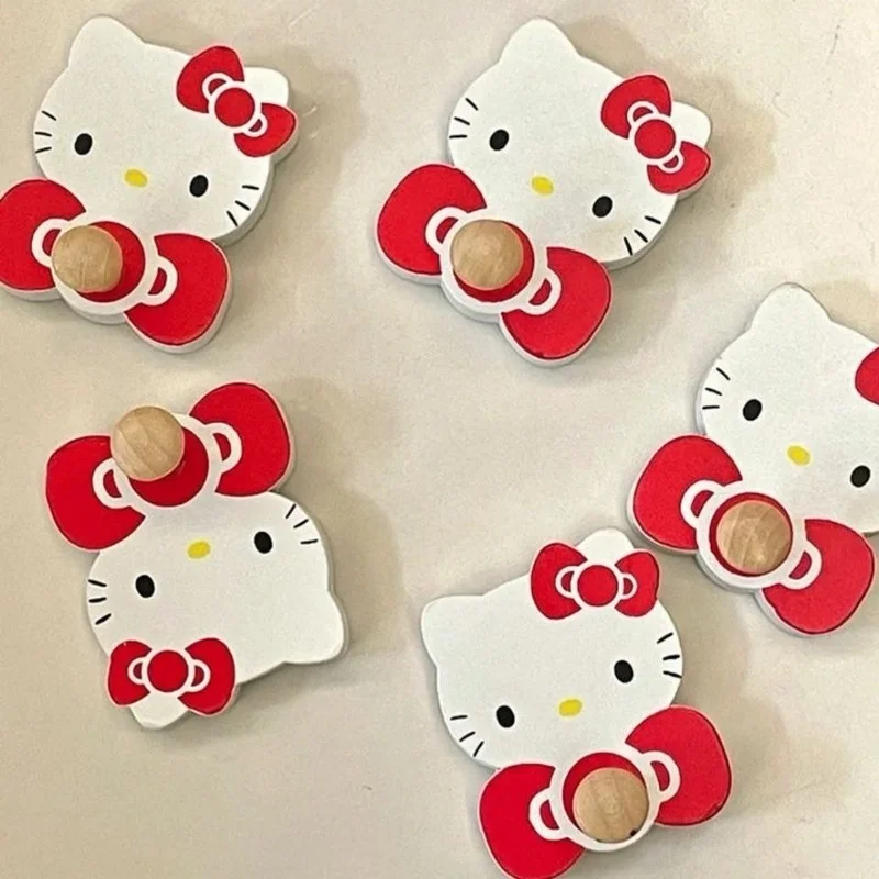 

Hello Kitty, мультфильм, без пирсинга, искусственный крючок, без креативного липкого крючка, деревянный прочный липкий крючок