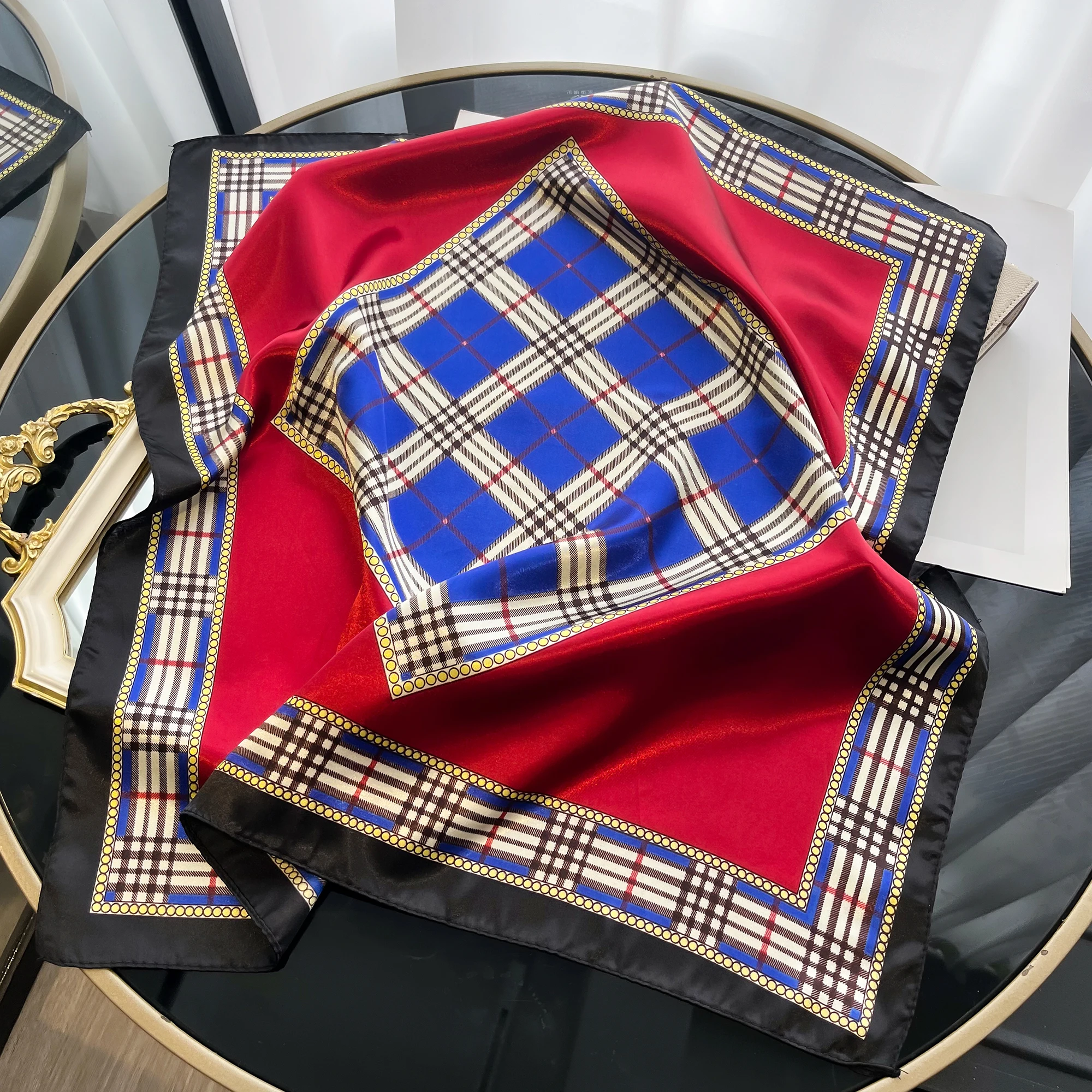 2024 пляжный солнцезащитный платок роскошный дизайн квадратные шарфы женский