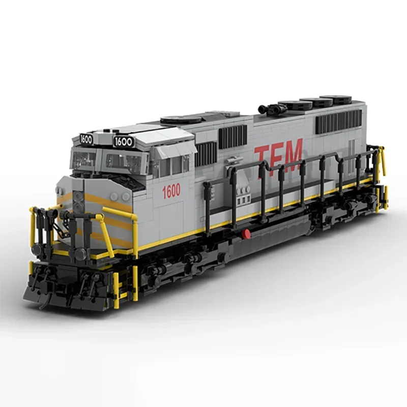 Строительные блоки Moc TFM SD70MAC модель локомотива технология кирпичи сделай сам