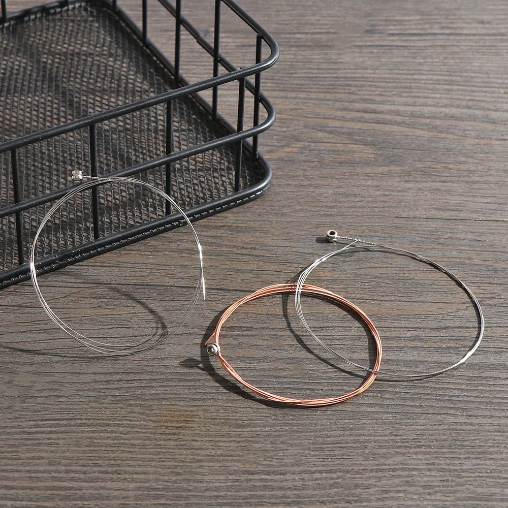 Струны для акустической гитары из нержавеющей стали 3 стиля 1/5/10 шт