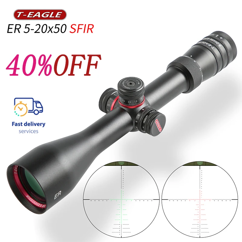 

T-EAGLE ER 5-20X50SFIR Optical Sight Airsoft Pistol Riflescope Tactical Weapons Accessories Spotting Scope for Rifle Hunting