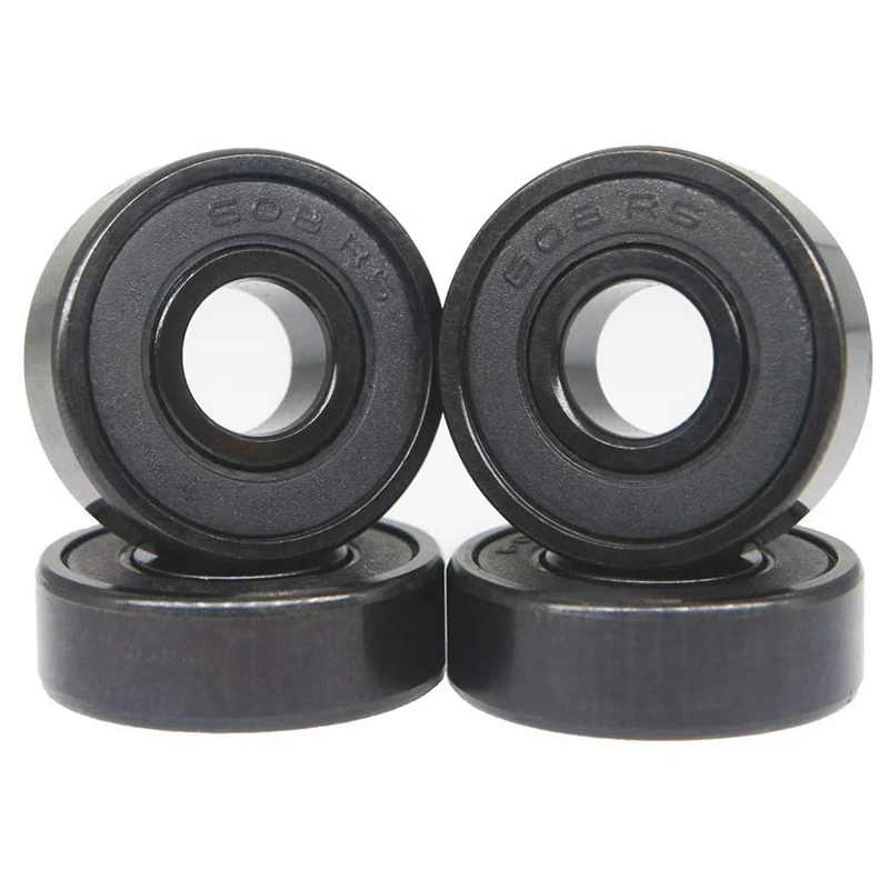 

Высокоскоростные гибридные черные керамические подшипники 608RS, подшипники для скейтборда, подшипники с керамической пластиковой дугой 608