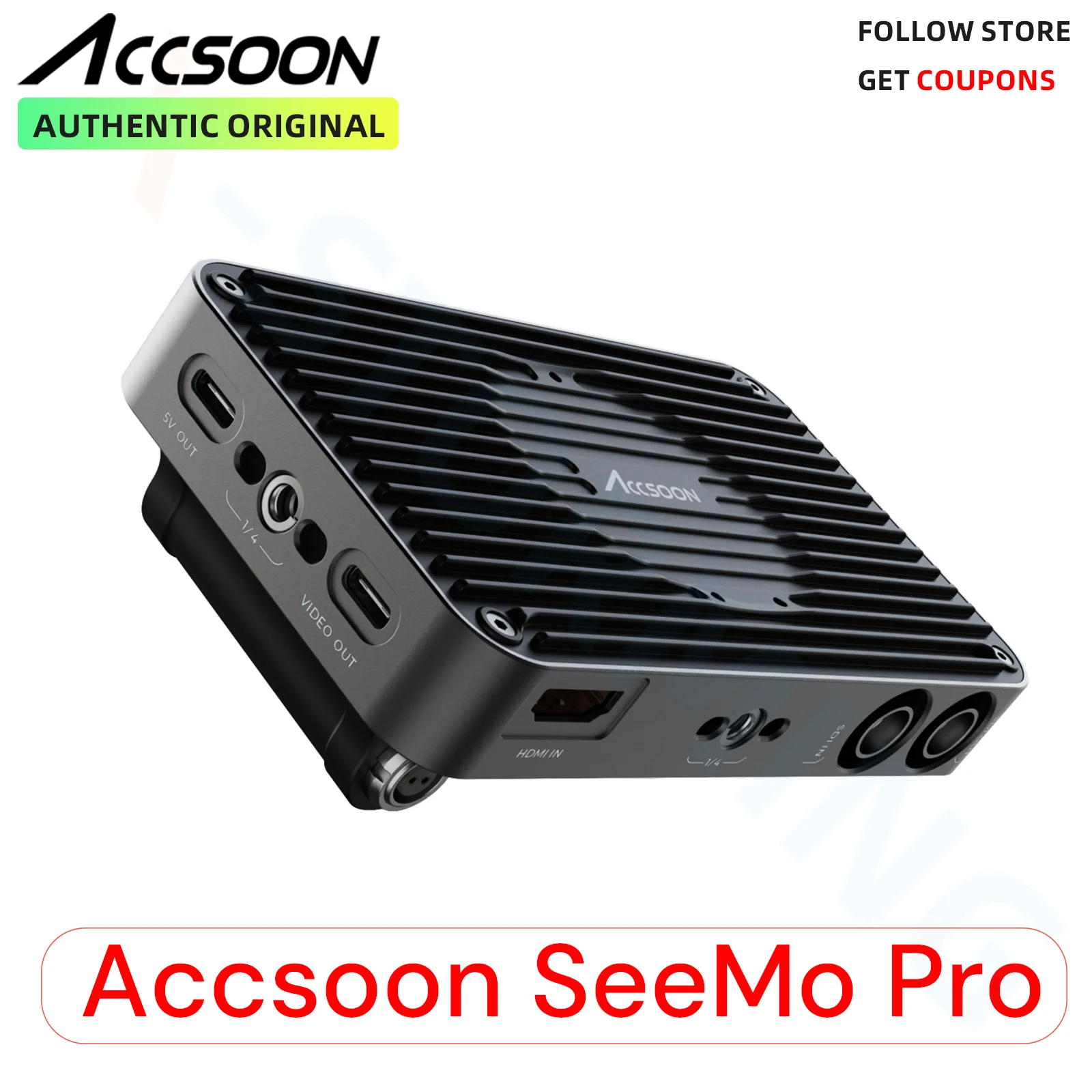 Accsoon SeeMo Pro SDI Адаптер видеозахвата HDMI-USB-C для iPhone Поддержка видео 1080P 60FPS и