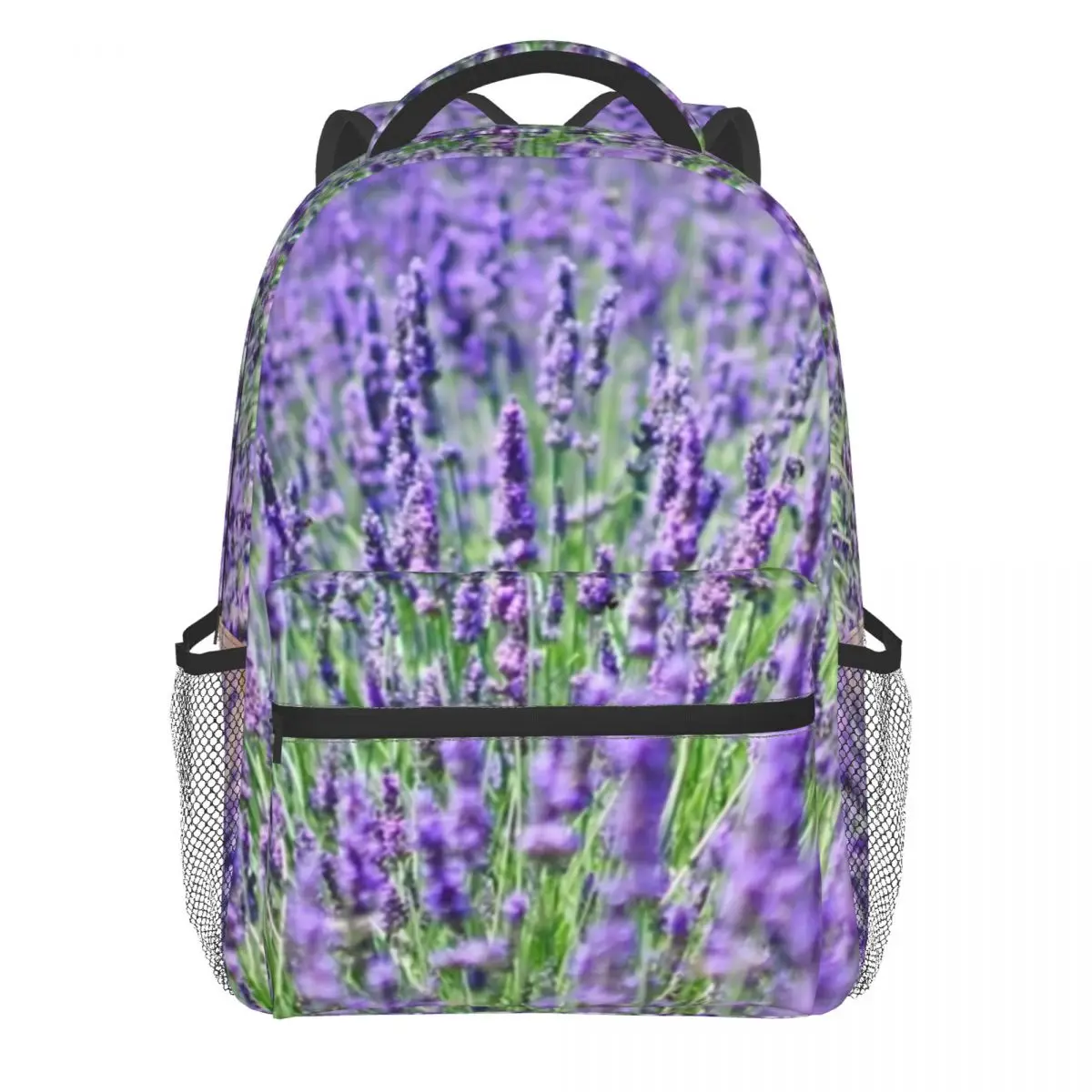 

Lavender Fields Forever Backpack Dunkellila Wild Plant Violet Vera Sport Backpacks Colorful Big High School Bags Casual Rucksack