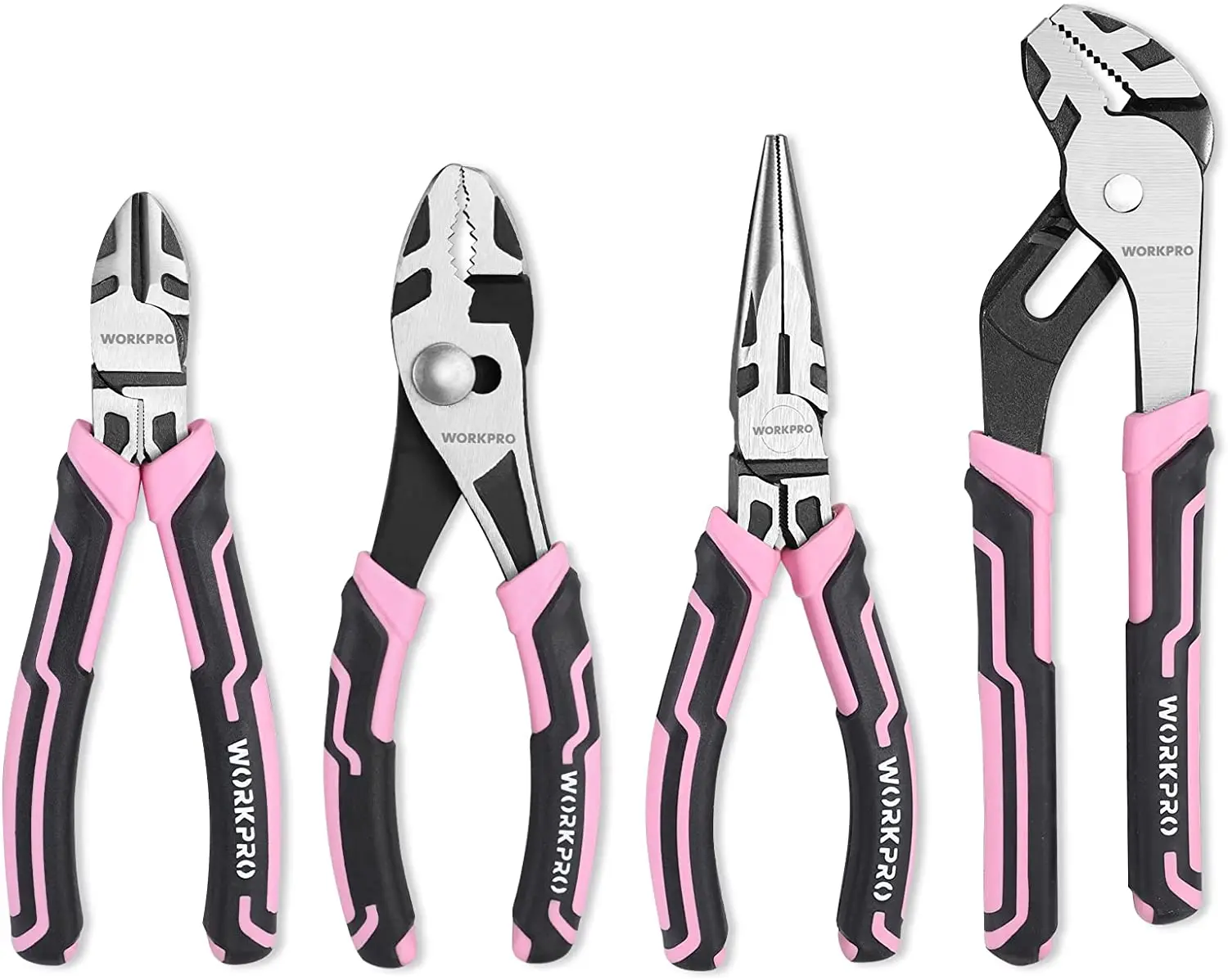 

Free Shipping 4-Piece Pliers Set Premium CR-V Construction Pliers Tool Sets Including Long Nose Diagonal Cutting Groove Joint