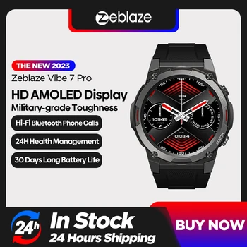 [2023 World Premiere]Zeblaze Vibe 7 Pro Smart Watch 1.43'' AMOLED Display Hi-Fi Bluetooth Phone Calls Military-grade Toughness 1
