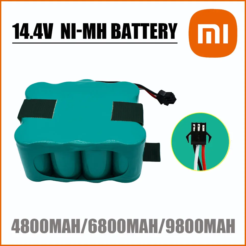 

2022 14.4V Xiaomi 100% New Ni-MH Battery 6800mAh forXR510 XR210A XR210B XR510A XR510B XR510C 510D Vacuum Sweeping Cleaner Robot