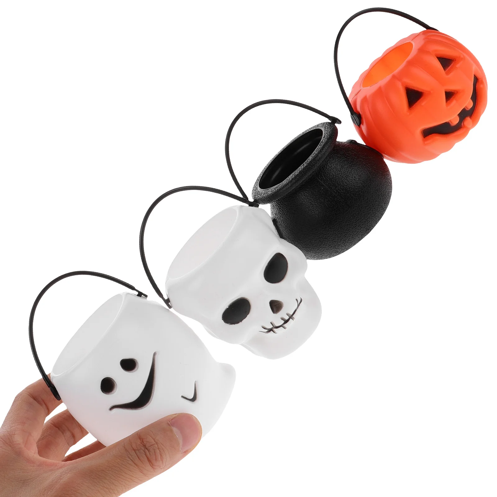 Cabilock 12 шт. ведра для конфет на Хэллоуин кошелек или жизнь горшки закусок