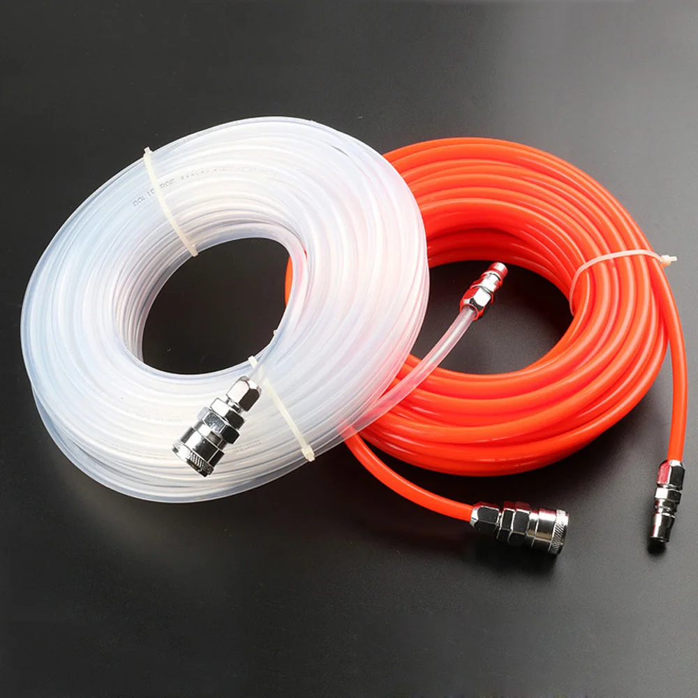 

10M/15M/20M Pneumatic Pipe Air Tube Compressor Hose 5*8mm With Connector Straight Tube High Pressure Flexible PE Pipe Air Gun