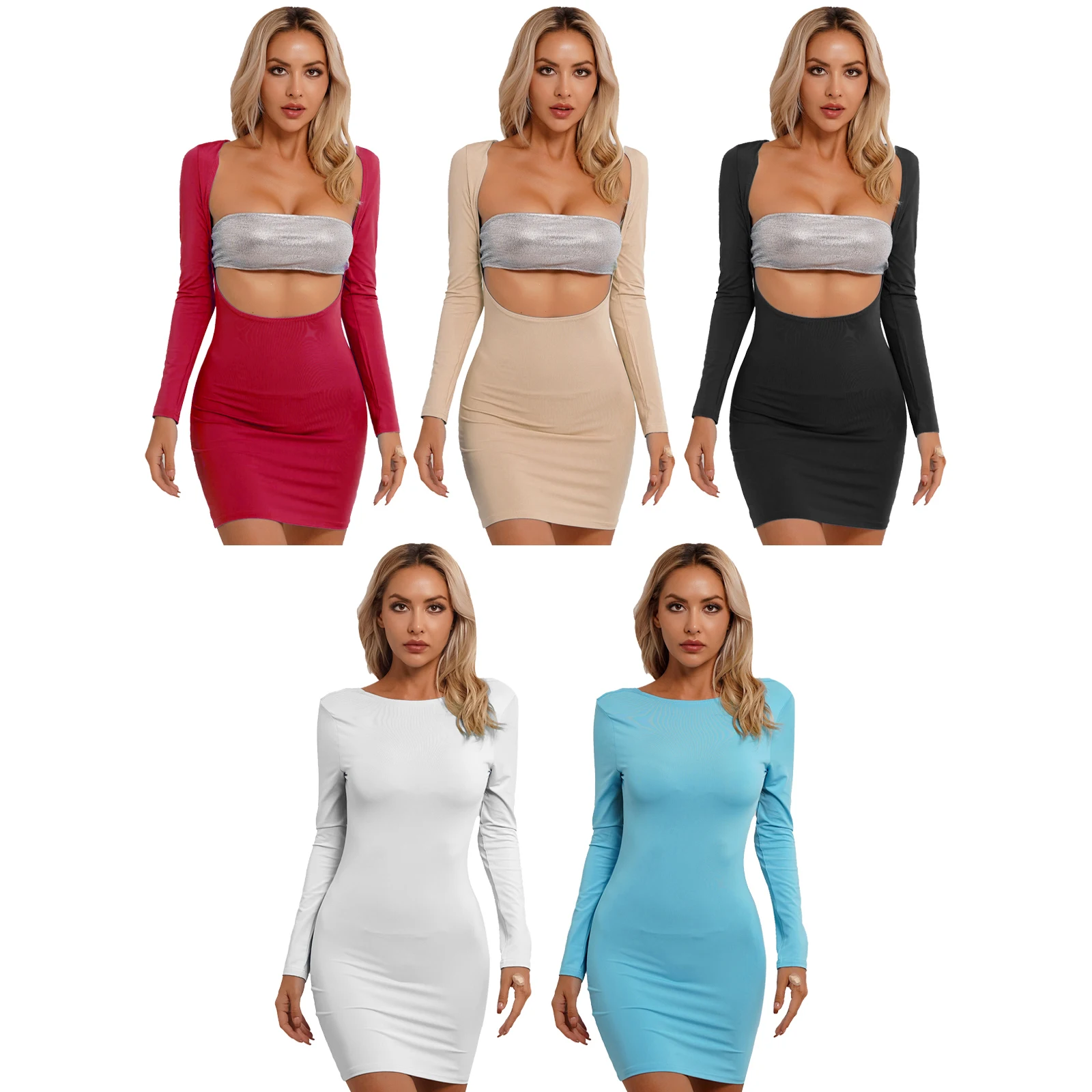 Рисунок 6 - 2023 женское двухстороннее облегающее платье Y2K