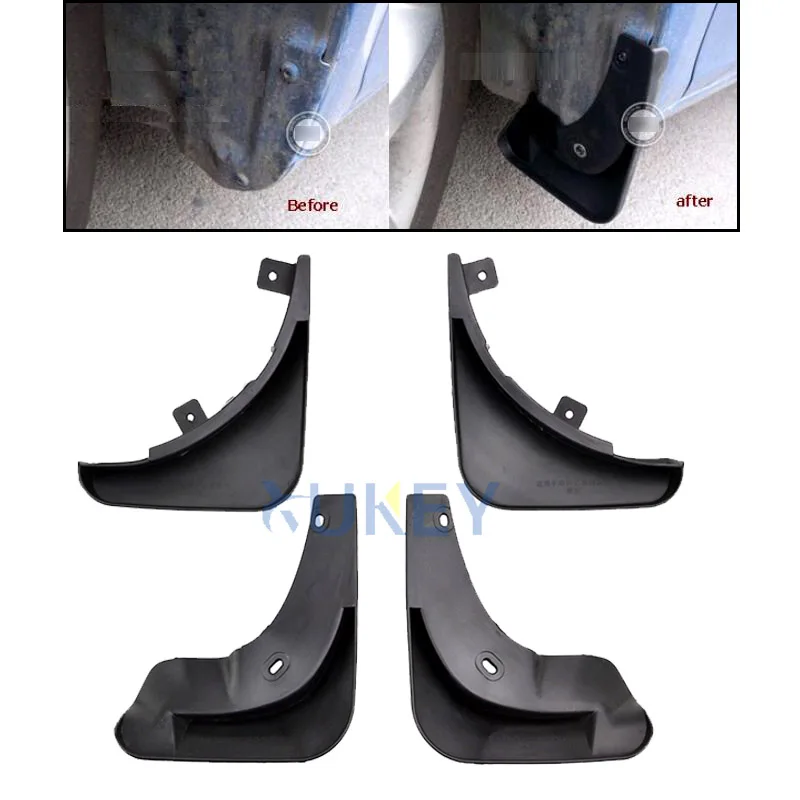 Комплект автомобильных брызговиков для Skoda Fabia 2 2007 2008 2009 2010 2011 2012 2013 Roomster