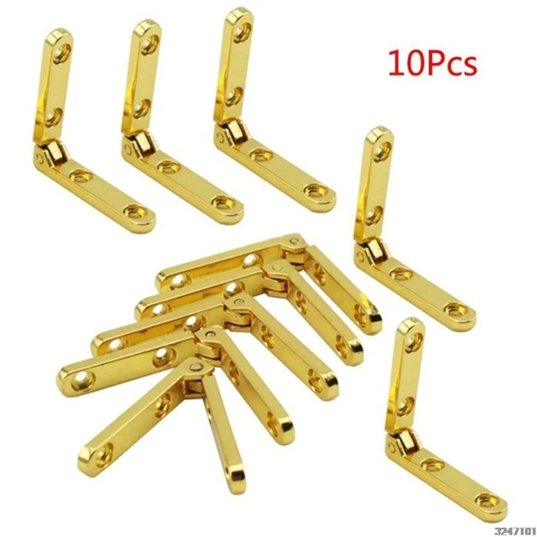 

Chain Hinges Tool 1.18x1.18x0.23in 30x30x6mm Parts 10Pcs/Bag 90 Degree For Wooden Box Home Improvement Durable