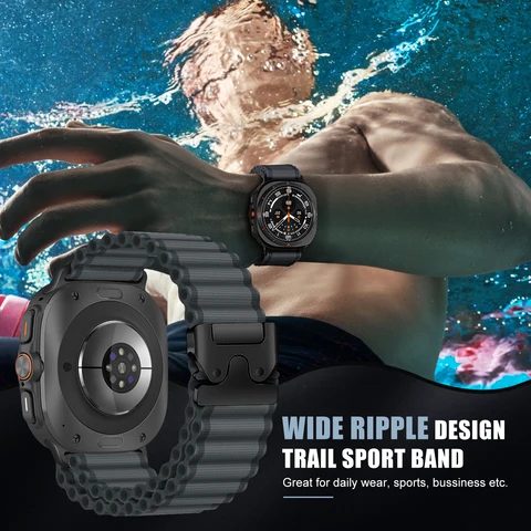 Ремешок с парашютом для Samsung Galaxy Watch Ultra, ремешок 47 мм, аксессуары, нейлоновый океанский браслет Galaxy watch 7, ультра-ремешки 47 мм