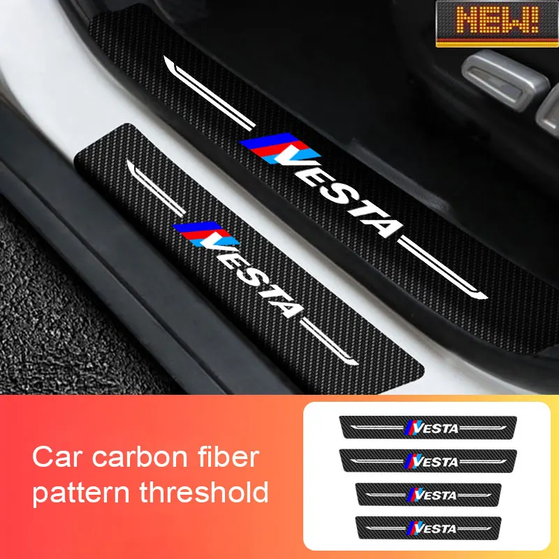 

Car Door Anti Scratch Threshold ​For LADA VESTA 2007-2020 2021 Door Scratch Resistant Carbon Fiber Sticker Protection Strip