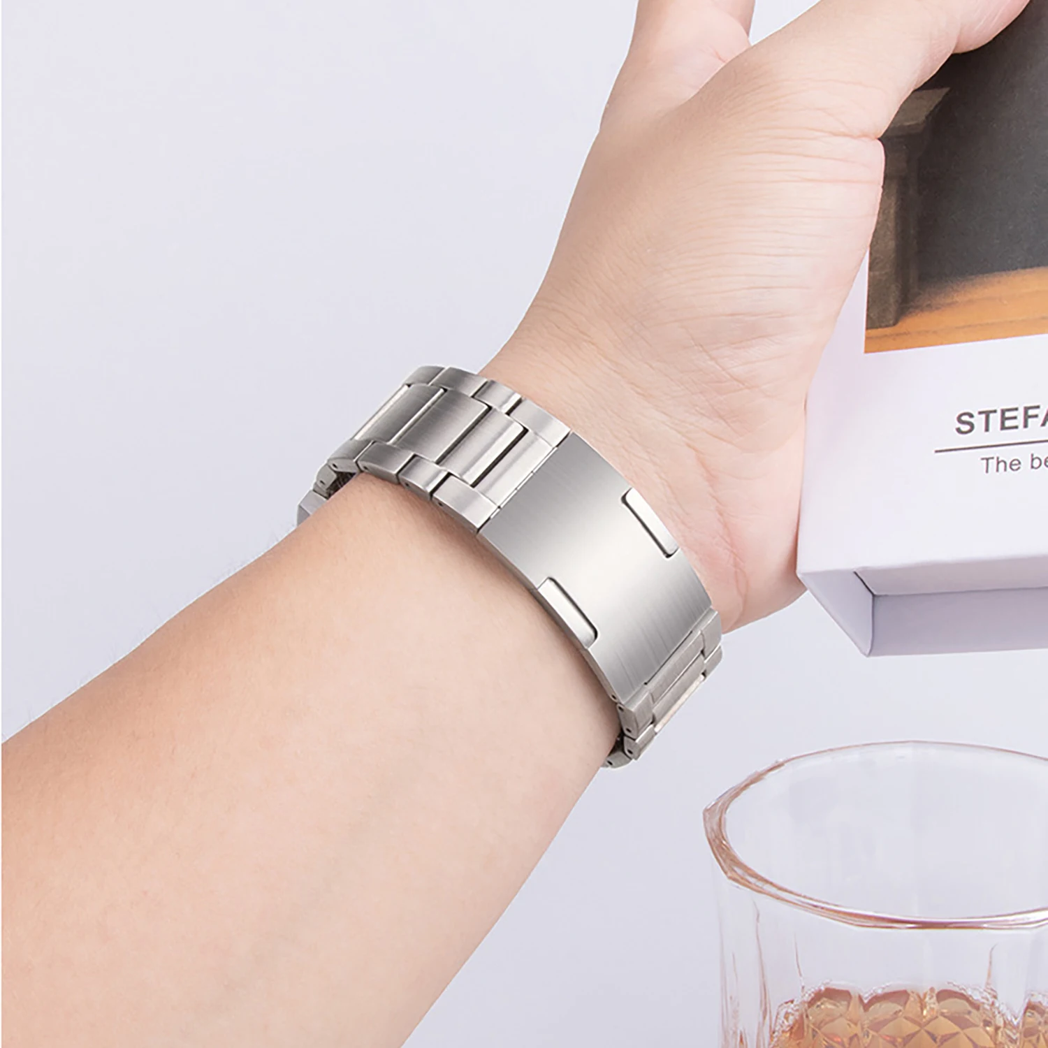 22mm Titanium Steel Strap For HUAWEI WATCH GT 3 2 Pro GT2e 46mm Metal Band Bracelet For Amazfit GTR Garmin Fenix 7 6 5 Watchband