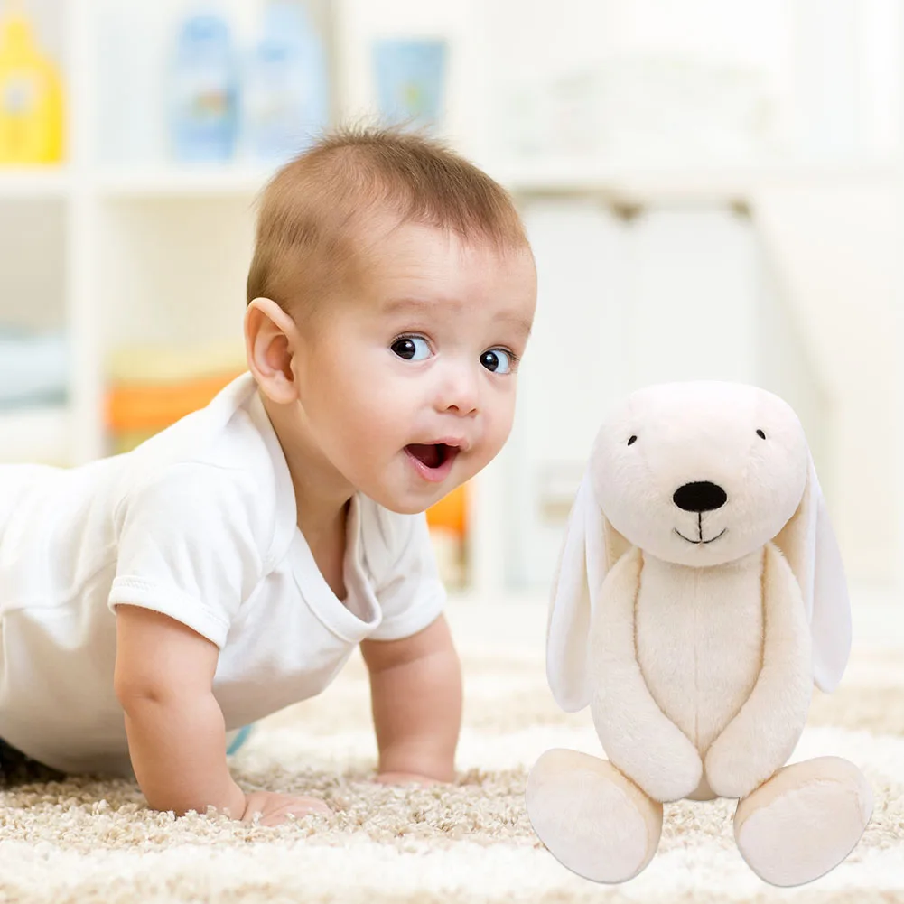 

55cm Rabbit Toys Stuffed Plush Long Ears Bunny Kids Sleeping Mate Birthday Gift Children Portable Interactive Present