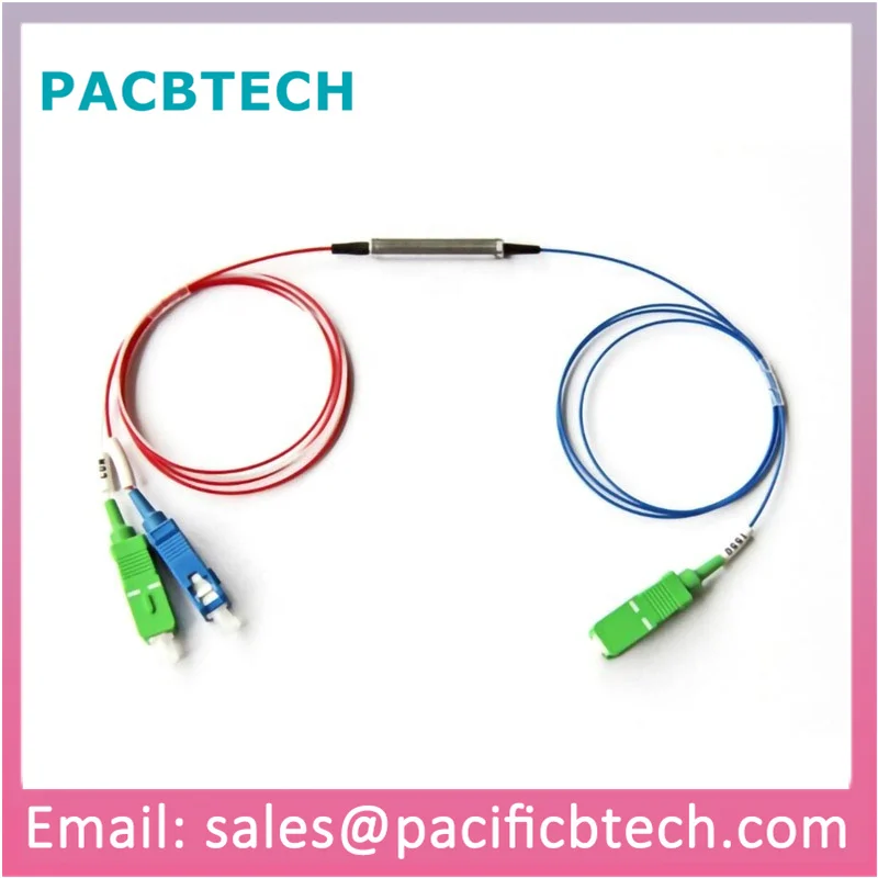 1x2 1: 1 одномодовый мини-поляризационный уход PM FBT Micro волоконно-оптический