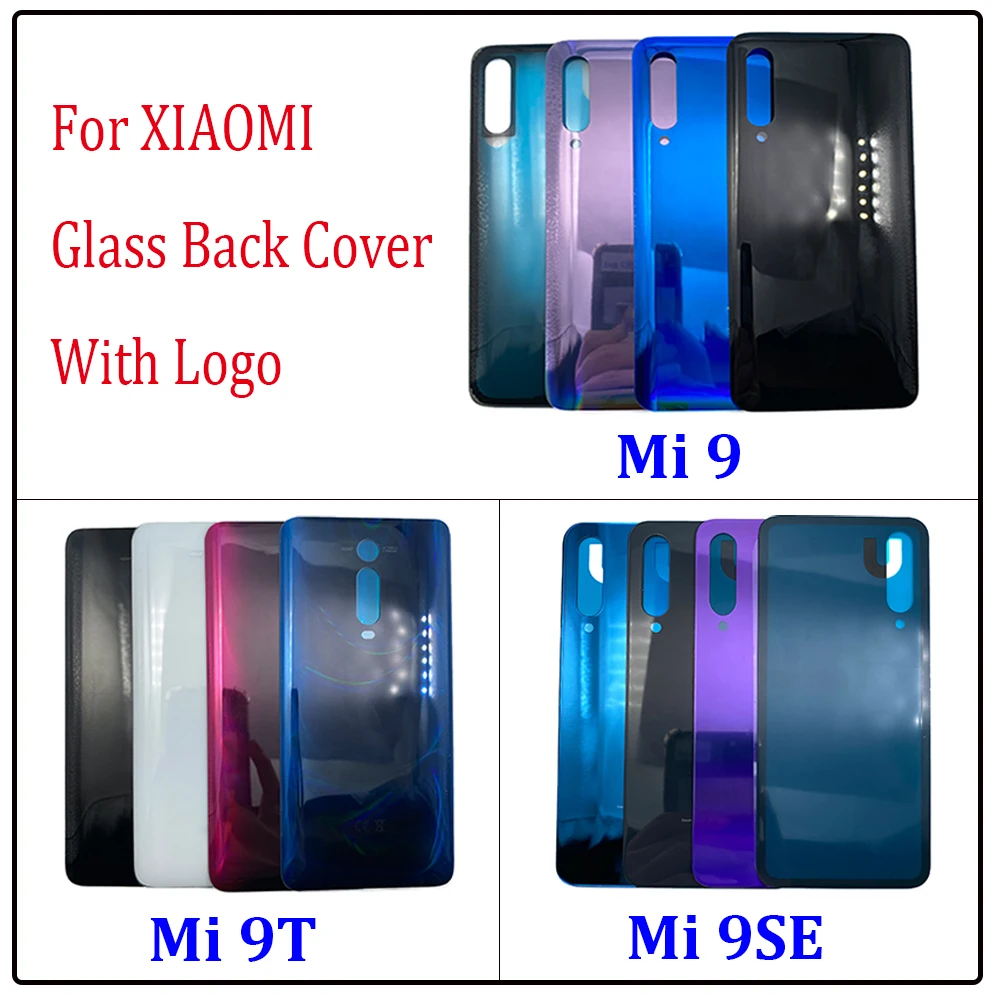 

Новая задняя крышка батарейного отсека стеклянная задняя дверь сменная наклейка для корпуса клейкая для Xiaomi Mi 9T / Mi 9 SE / Mi 9 Бесплатная доставка Xiam
