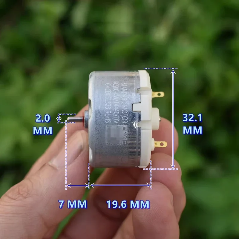 

RC-500 6800 об/мин постоянного тока 6-12 В 9 В мини-шпиндель 500 двигатель маленький 32 мм круглый робот-подметальная машина «сделай сам» ​ Распылитель