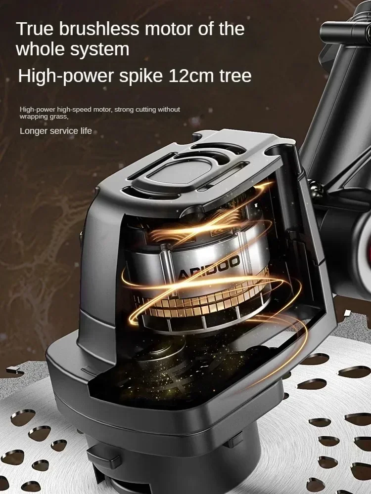 Powerful Cordless Brushless Lawn Mower with Lithium Battery for Efficient Grass Cutting