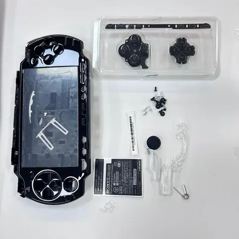 Черный/белый/розовый полный корпус для PSP2000, полный набор кнопок, крышка лицевой панели консоли