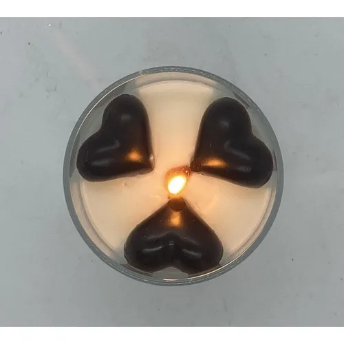 Тисненые сердца Missi чашка-свеча с ароматом шоколада |