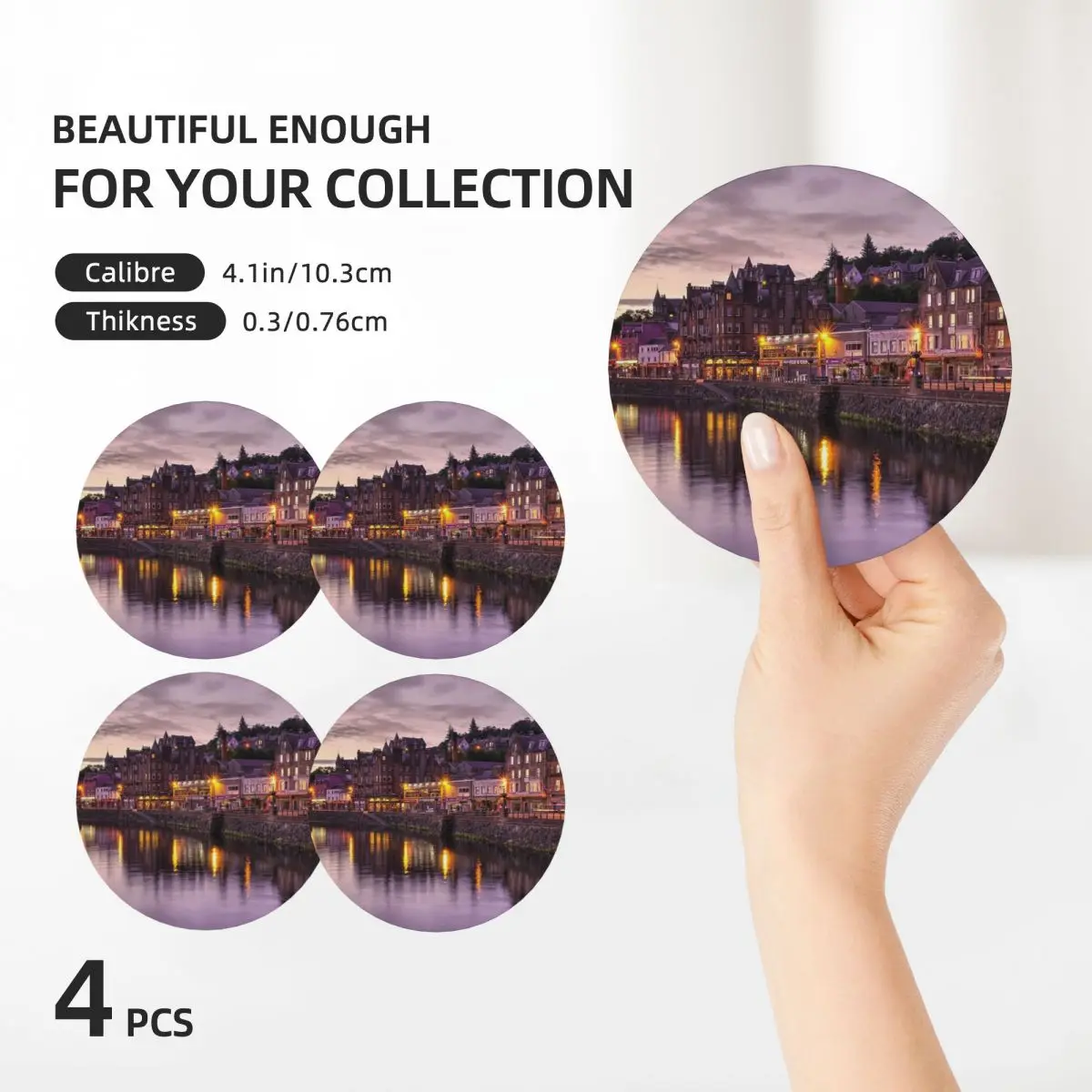 Керамические подставки Oban Dusk (4 шт.)