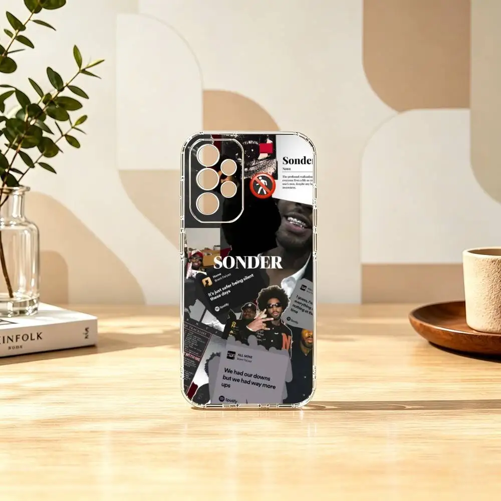 Фото Чехол для телефона Singer B-Brent Faiyaz, прозрачный, силиконовый, мягкий, для Samsung S25, S24, S21, S22, S23, S30, Ultra, S20, Plus, FE №5