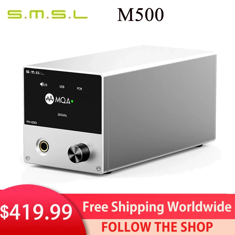 SMSL M500 DAC MQA ES9038PRO ES9311 XMOS XU-216 32bit 768kHz DSD512 Hi-Res аудио декодер и усилитель для наушников -