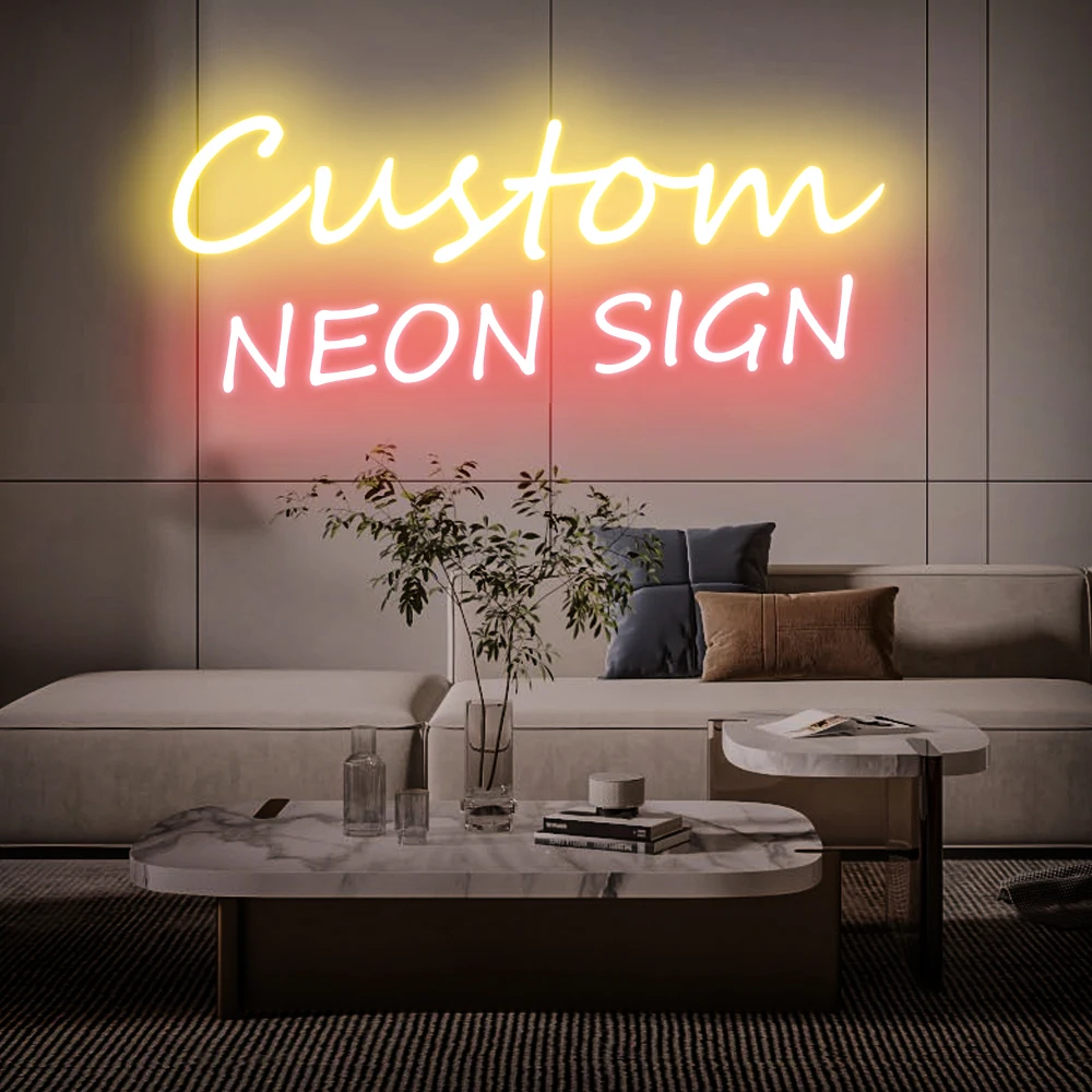 Неоновая вывеска на заказ украшение для стен декор комнаты дня рождения свадьбы