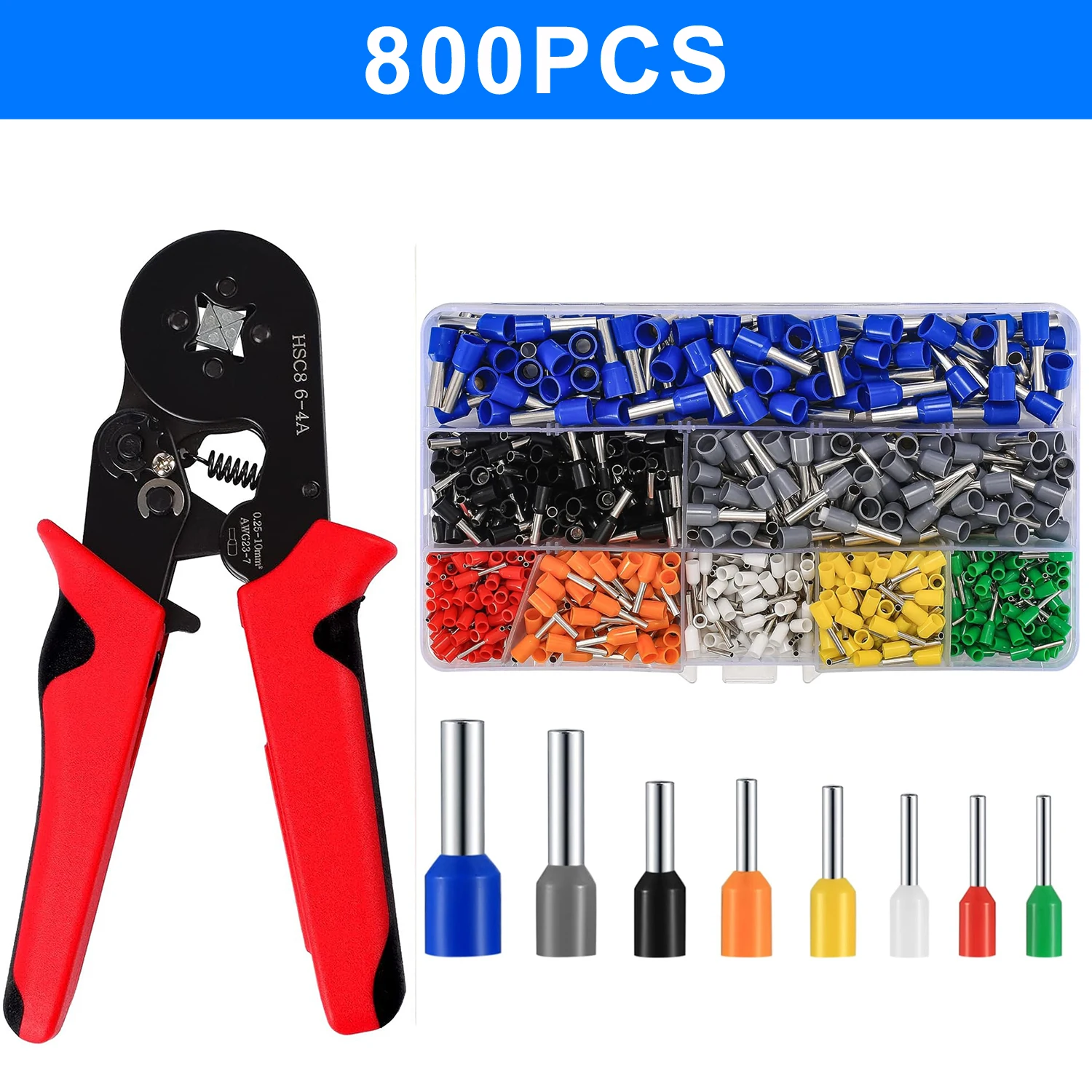 

HSC8 Многофункциональные Клещи Для Обжима Трубчатых Клемм Набор Инструментов Для Электропроводки Нержавеющая Сталь 6-4 Мм 0