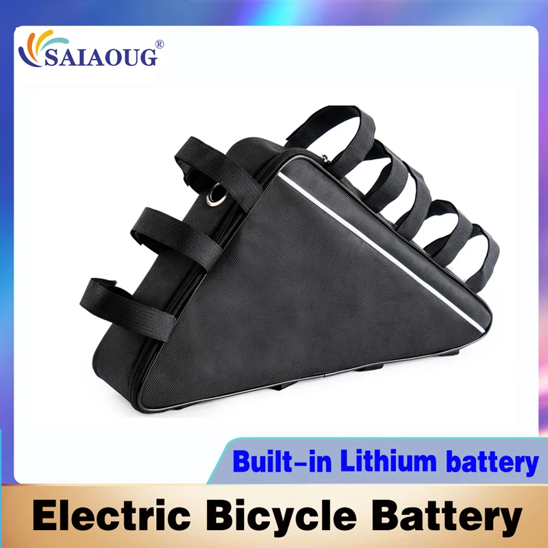 Аккумулятор для электровелосипеда с треугольным чехлом батарея 500 В 20 Ач/25 Ач/30