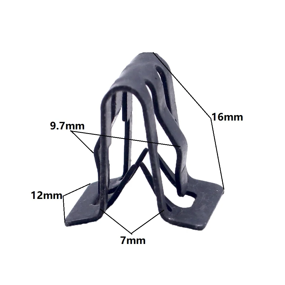 

20 шт., U-образные металлические клипсы для приборной панели автомобиля