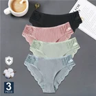 3 шт.компл., женское хлопковое нижнее белье с низкой посадкой