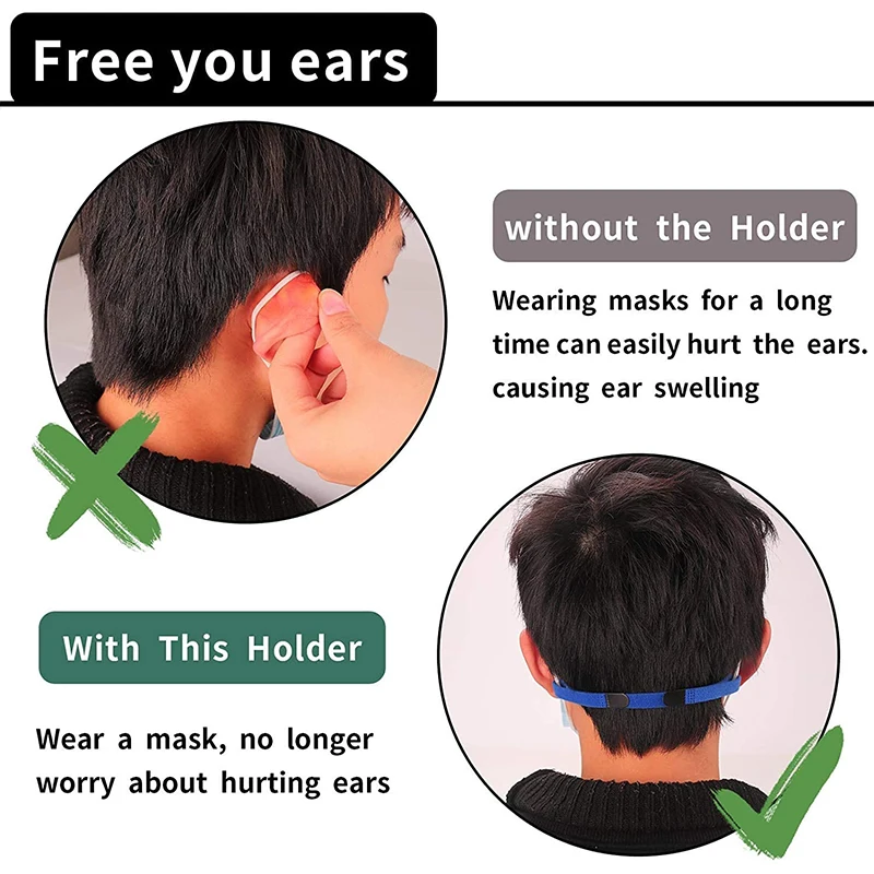 Маска ремешок удлинители для лица удобный ремень Регулируемая застежка