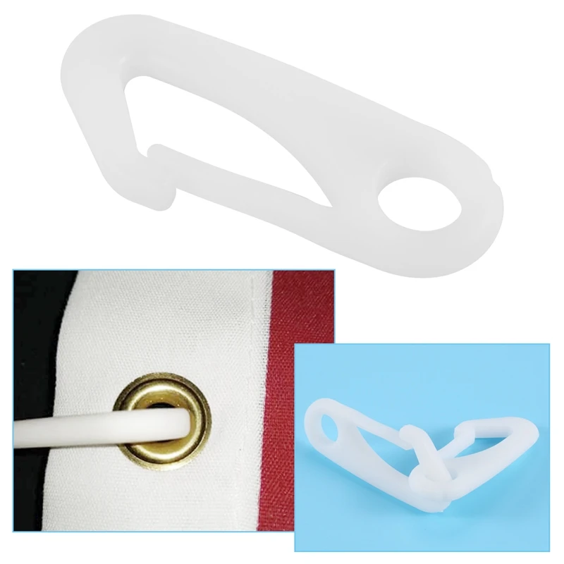 12 шт. зажимы для флагштока карабины аксессуар - крючки крепления флага веревки