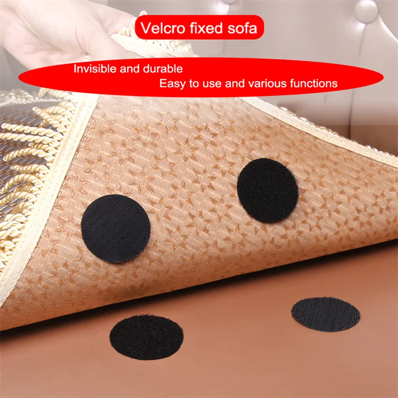 

5/10 Strong Self Adhesive Fastener Dots Stickers Adhesive Hook Loop Tape For Bed Sheet Sofa Mat Carpet Anti Slip Mat Pads New