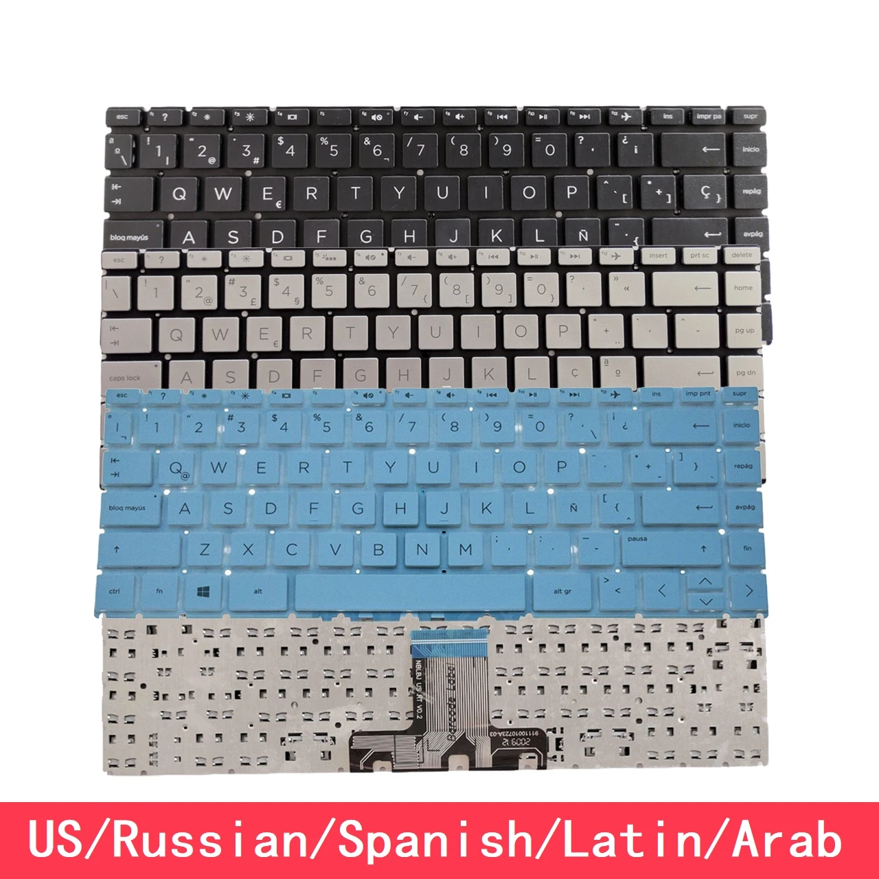 Для HP Pavilion X360 14-CD 14-CE 14-CM 14-DA 14-DK 14-CK 14-CC 14M-CD 14-DQ 14T-CD клавиатура США Русская Испанская