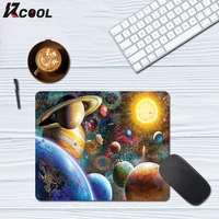 ins space planet mouse pad small anti slip thickened rubber keyboard pad for computer laptop office learning desktop table mat