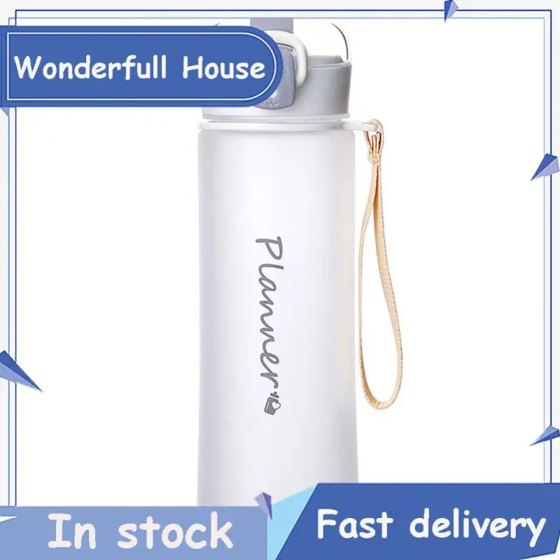 

Plastic Water Cup Drinking Bottle With Cover Leakproof Frosted Matte Water Bottle Portable Reusable Clear Glass Water Bottle