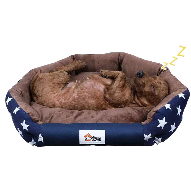 

Star Print Round Dog Beds For Small Dogs Dog Kennel Chihuahua Waterproof Puppy Bed Large Dogs French Bulldog Pet Accessories